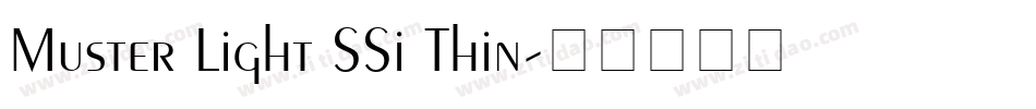 Muster Light SSi Thin字体转换